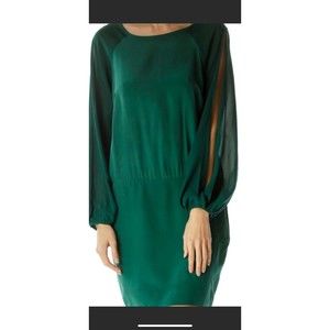 Nicole Miller Women's Dress Green Size Med